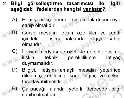 Bilgi Görselleştirme Dersi 2024 - 2025 Yılı Yaz Okulu Sınav Soruları 2. Soru
