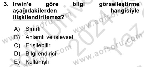 Bilgi Görselleştirme Dersi 2024 - 2025 Yılı Yaz Okulu Sınav Soruları 3. Soru