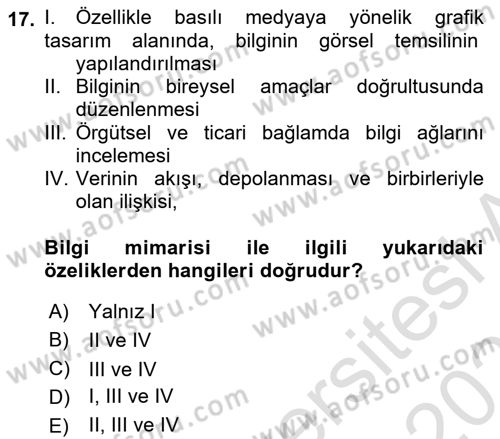 Bilgi Görselleştirme Dersi 2025 - 2026 Yılı (Vize) Ara Sınav Soruları 17. Soru
