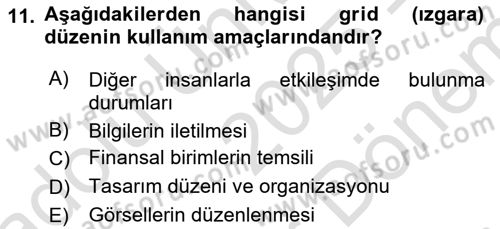 Bilgi Görselleştirme Dersi 2025 - 2026 Yılı (Final) Dönem Sonu Sınav Soruları 11. Soru