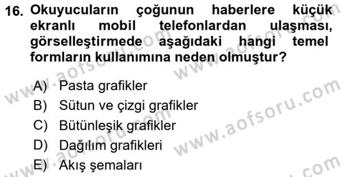 Bilgi Görselleştirme Dersi 2025 - 2026 Yılı (Final) Dönem Sonu Sınav Soruları 16. Soru