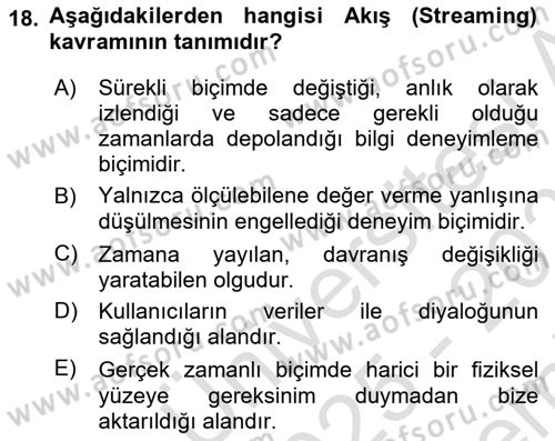 Bilgi Görselleştirme Dersi 2025 - 2026 Yılı (Final) Dönem Sonu Sınav Soruları 18. Soru