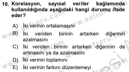 Bilgi Görselleştirme Dersi 2025 - 2026 Yılı Yaz Okulu Sınav Soruları 10. Soru