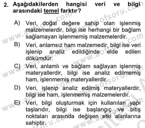 Bilgi Görselleştirme Dersi 2025 - 2026 Yılı Yaz Okulu Sınav Soruları 2. Soru