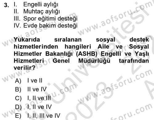 Engellilik Ve Erişilebilir Tasarım Dersi Ara Sınavı Deneme Sınav Soruları 3. Soru