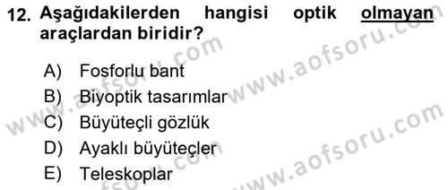 Engellilik Ve Erişilebilir Tasarım Dersi 2023 - 2024 Yılı (Final) Dönem Sonu Sınav Soruları 12. Soru