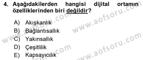 Engellilik Ve Erişilebilir Tasarım Dersi 2023 - 2024 Yılı (Final) Dönem Sonu Sınav Soruları 4. Soru