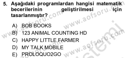 Engellilik Ve Erişilebilir Tasarım Dersi 2023 - 2024 Yılı (Final) Dönem Sonu Sınav Soruları 5. Soru