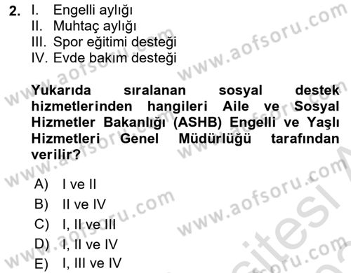 Engellilik Ve Erişilebilir Tasarım Dersi 2023 - 2024 Yılı Yaz Okulu Sınav Soruları 2. Soru