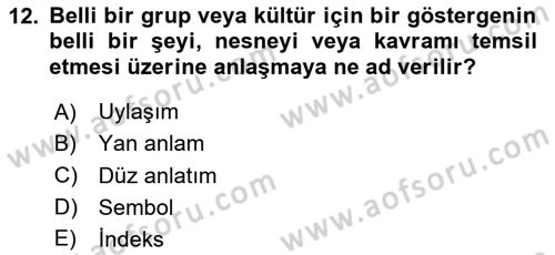 Engellilik Ve Erişilebilir Tasarım Dersi Ara Sınavı Deneme Sınav Soruları 12. Soru