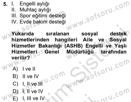 Engellilik Ve Erişilebilir Tasarım Dersi Ara Sınavı Deneme Sınav Soruları 5. Soru