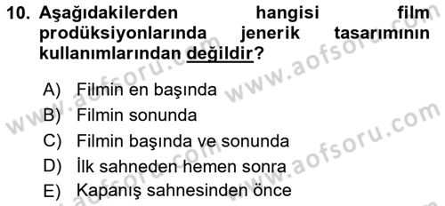 Hareketli Grafik Tasarımı Dersi 2024 - 2025 Yılı (Vize) Ara Sınav Soruları 10. Soru