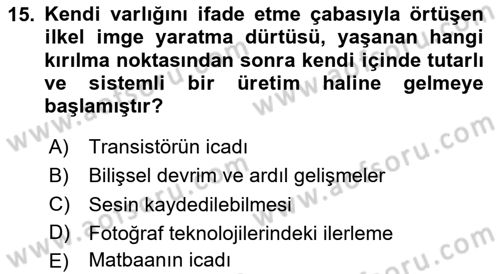 Hareketli Grafik Tasarımı Dersi 2024 - 2025 Yılı (Vize) Ara Sınav Soruları 15. Soru