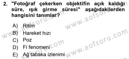 Hareketli Grafik Tasarımı Dersi 2024 - 2025 Yılı (Vize) Ara Sınav Soruları 2. Soru