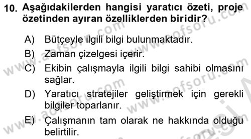 Hareketli Grafik Tasarımı Dersi 2024 - 2025 Yılı (Final) Dönem Sonu Sınav Soruları 10. Soru