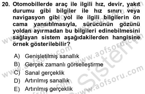 Hareketli Grafik Tasarımı Dersi 2024 - 2025 Yılı (Final) Dönem Sonu Sınav Soruları 20. Soru