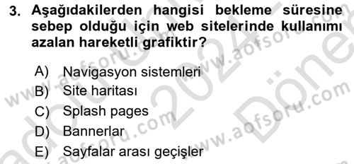 Hareketli Grafik Tasarımı Dersi 2024 - 2025 Yılı (Final) Dönem Sonu Sınav Soruları 3. Soru