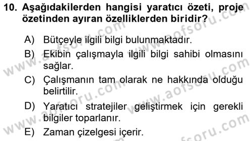 Hareketli Grafik Tasarımı Dersi 2024 - 2025 Yılı Yaz Okulu Sınav Soruları 10. Soru