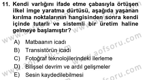 Hareketli Grafik Tasarımı Dersi 2025 - 2026 Yılı (Vize) Ara Sınav Soruları 11. Soru