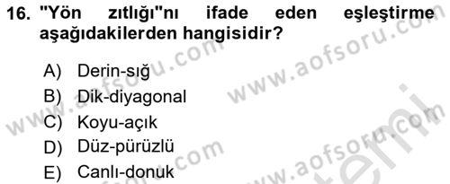 Hareketli Grafik Tasarımı Dersi 2025 - 2026 Yılı (Vize) Ara Sınav Soruları 16. Soru