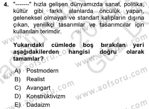Hareketli Grafik Tasarımı Dersi 2025 - 2026 Yılı (Vize) Ara Sınav Soruları 4. Soru