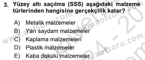 3B Tasarım ve Modelleme Dersi 2024 - 2025 Yılı (Final) Dönem Sonu Sınav Soruları 3. Soru