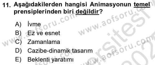 3B Tasarım ve Modelleme Dersi 2024 - 2025 Yılı Yaz Okulu Sınav Soruları 11. Soru