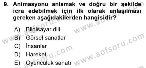 3B Tasarım ve Modelleme Dersi 2024 - 2025 Yılı Yaz Okulu Sınav Soruları 9. Soru