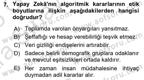 Posthümanist Tasarım Yaklaşımları Dersi 2024 - 2025 Yılı (Vize) Ara Sınav Soruları 7. Soru