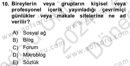 Posthümanist Tasarım Yaklaşımları Dersi 2024 - 2025 Yılı (Final) Dönem Sonu Sınav Soruları 10. Soru