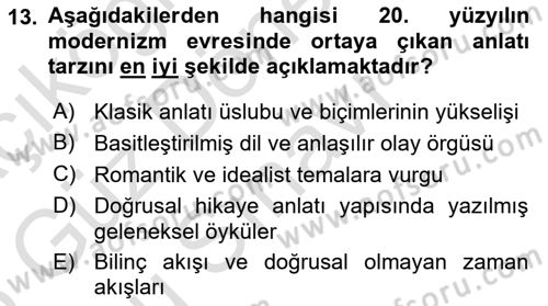 Posthümanist Tasarım Yaklaşımları Dersi 2024 - 2025 Yılı (Final) Dönem Sonu Sınav Soruları 13. Soru