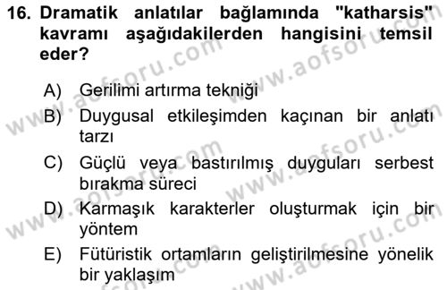 Posthümanist Tasarım Yaklaşımları Dersi 2024 - 2025 Yılı (Final) Dönem Sonu Sınav Soruları 16. Soru
