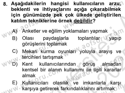 Posthümanist Tasarım Yaklaşımları Dersi 2024 - 2025 Yılı Yaz Okulu Sınav Soruları 8. Soru