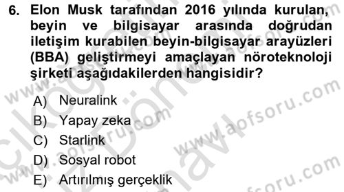Posthümanist Tasarım Yaklaşımları Dersi 2025 - 2026 Yılı (Final) Dönem Sonu Sınav Soruları 6. Soru