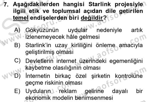 Posthümanist Tasarım Yaklaşımları Dersi 2025 - 2026 Yılı (Final) Dönem Sonu Sınav Soruları 7. Soru