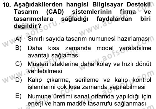 Posthümanist Tasarım Yaklaşımları Dersi 2025 - 2026 Yılı Yaz Okulu Sınav Soruları 10. Soru