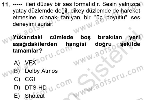 Posthümanist Tasarım Yaklaşımları Dersi 2025 - 2026 Yılı Yaz Okulu Sınav Soruları 11. Soru