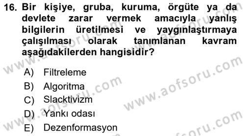Posthümanist Tasarım Yaklaşımları Dersi 2025 - 2026 Yılı Yaz Okulu Sınav Soruları 16. Soru