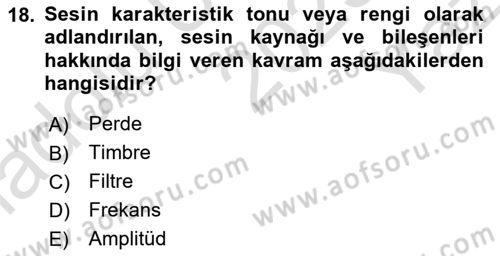 Posthümanist Tasarım Yaklaşımları Dersi 2025 - 2026 Yılı Yaz Okulu Sınav Soruları 18. Soru