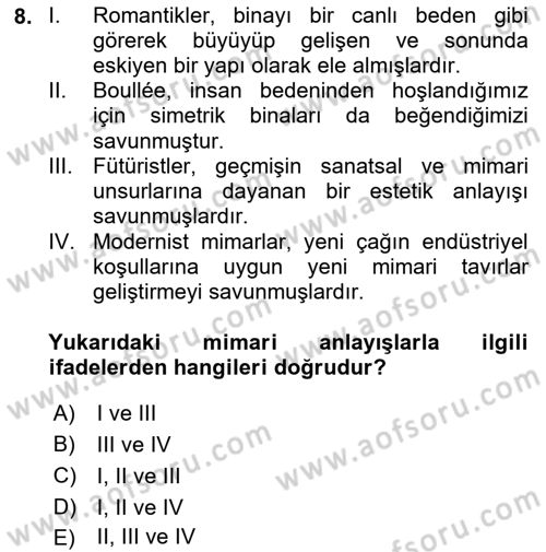 Posthümanist Tasarım Yaklaşımları Dersi 2025 - 2026 Yılı Yaz Okulu Sınav Soruları 8. Soru