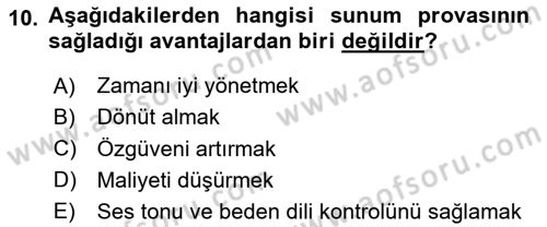Tasarım Süreçleri Ve Yönetimi Dersi 2024 - 2025 Yılı (Vize) Ara Sınav Soruları 10. Soru