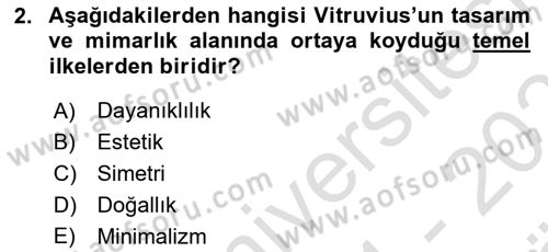 Tasarım Süreçleri Ve Yönetimi Dersi 2024 - 2025 Yılı (Vize) Ara Sınav Soruları 2. Soru