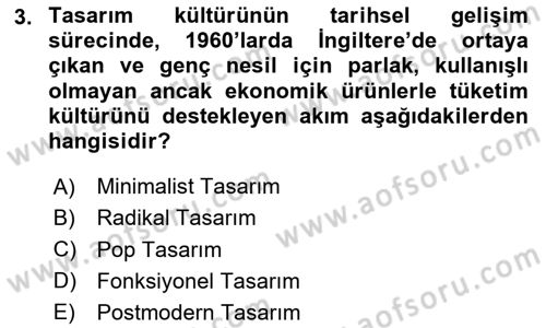 Tasarım Süreçleri Ve Yönetimi Dersi 2024 - 2025 Yılı (Vize) Ara Sınav Soruları 3. Soru