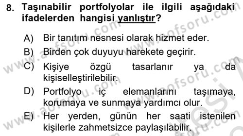 Tasarım Süreçleri Ve Yönetimi Dersi 2024 - 2025 Yılı (Vize) Ara Sınav Soruları 8. Soru