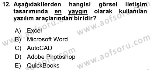 Tasarım Süreçleri Ve Yönetimi Dersi 2024 - 2025 Yılı (Final) Dönem Sonu Sınav Soruları 12. Soru