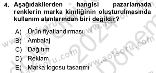 Tasarım Süreçleri Ve Yönetimi Dersi 2024 - 2025 Yılı (Final) Dönem Sonu Sınav Soruları 4. Soru