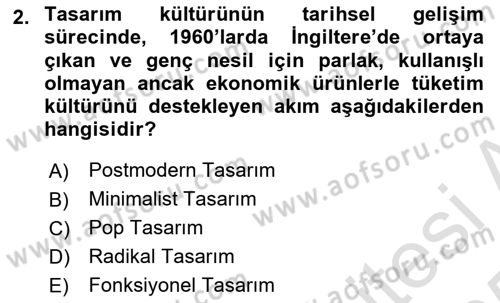Tasarım Süreçleri Ve Yönetimi Dersi 2024 - 2025 Yılı Yaz Okulu Sınav Soruları 2. Soru