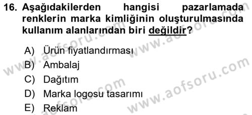 Tasarım Süreçleri Ve Yönetimi Dersi 2025 - 2026 Yılı (Vize) Ara Sınav Soruları 16. Soru