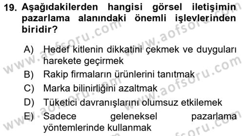 Tasarım Süreçleri Ve Yönetimi Dersi 2025 - 2026 Yılı (Vize) Ara Sınav Soruları 19. Soru