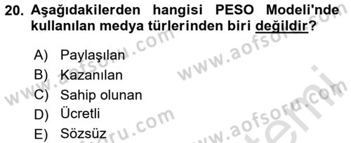 Tasarım Süreçleri Ve Yönetimi Dersi 2025 - 2026 Yılı (Vize) Ara Sınav Soruları 20. Soru